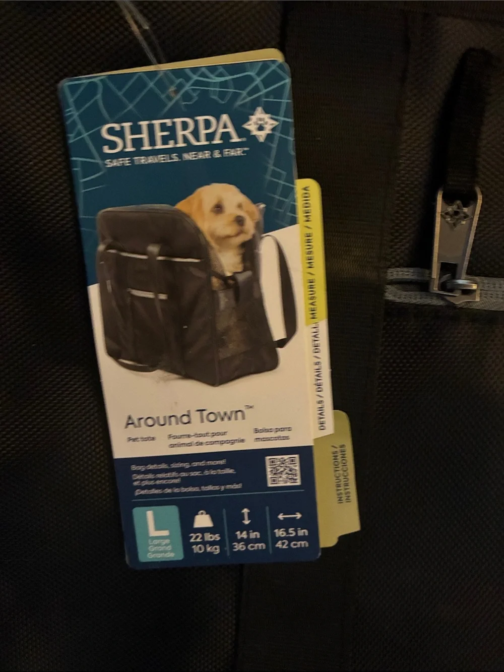 Large pet carrier up to 22 pounds